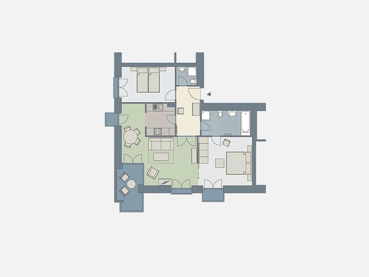 Kaiservillen Heringsdorf - Ferienwohnung Mit 2 Schlafzimmern Und Balkon D202 Eksteriør billede